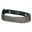 Choker ovratnica s kristalčki Bad Kitty