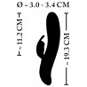 Trojni Rabbit Vibrator z Elektro Pulzi