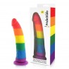 Mavričen silikonski dildo Pride