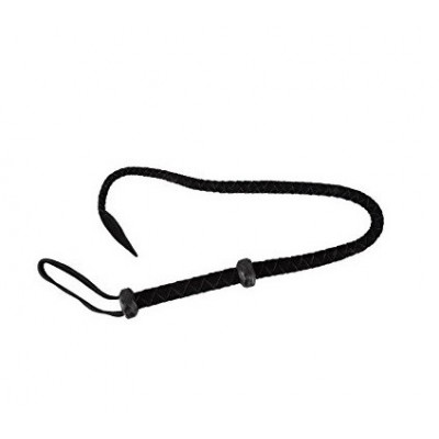 Usnjen črn bič z majhnim repkom Wild Thing by Zado