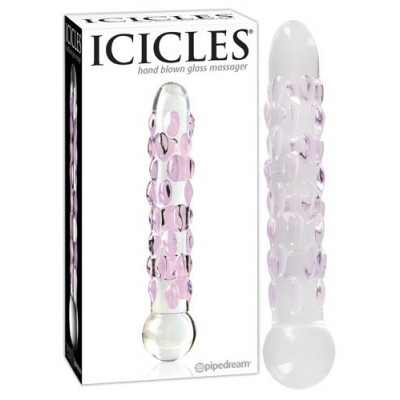 Steklen dildo Icicles No. 7