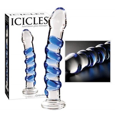 Steklen dildo Icicles No.5