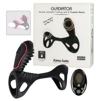 Erekcijski obroček z vibratorjem Gladiator